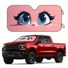 Auto Sunshade Block UV Eyes Sunshade Vehicle Front Window Windshield For RV SUV With Accessories 4 Free Suction Cups Foldable