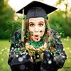 KatchOn, Glitter, Green and Black Graduation Confetti - Pack of 300 | Graduation Cap, Star Confetti for Graduation Table Decorations | Congrats Grad