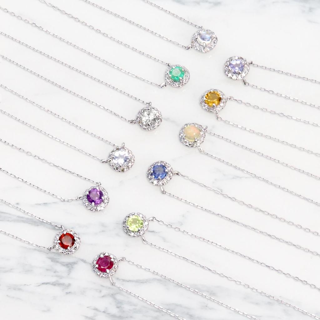 Lala Christie Diamond Necklace in PT950 0.1ct Platinum, Birthstone, lp56-0001-pt-04