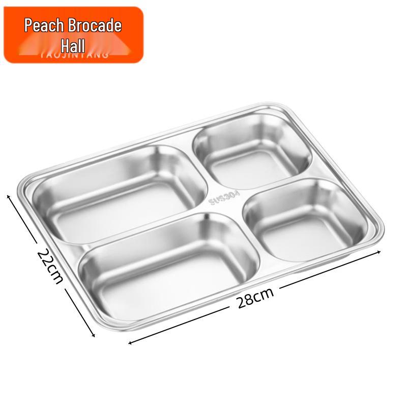 Tao Jin Tang Stainless Steel Divided Dinner Plate