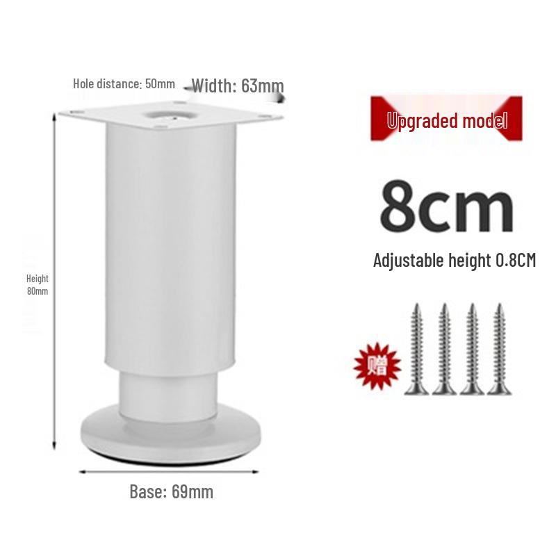 Adjustable Stainless Steel Furniture Support Legs: Cabinet, Sofa, TV Stand, Coffee Table, Bed
