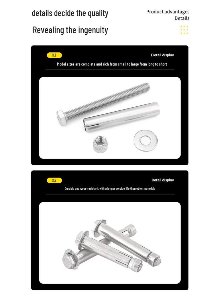 201 Stainless Steel External Hexagon Expansion Screw