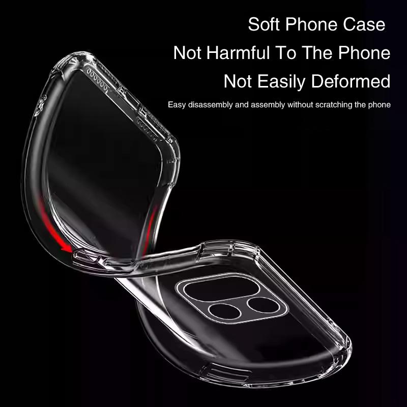Transparent Soft Case Shell for OnePlus 15 5G Airbag Shockproof Silicone Luxury Back Covers Mobile Phone Accessories Fundas 1+15