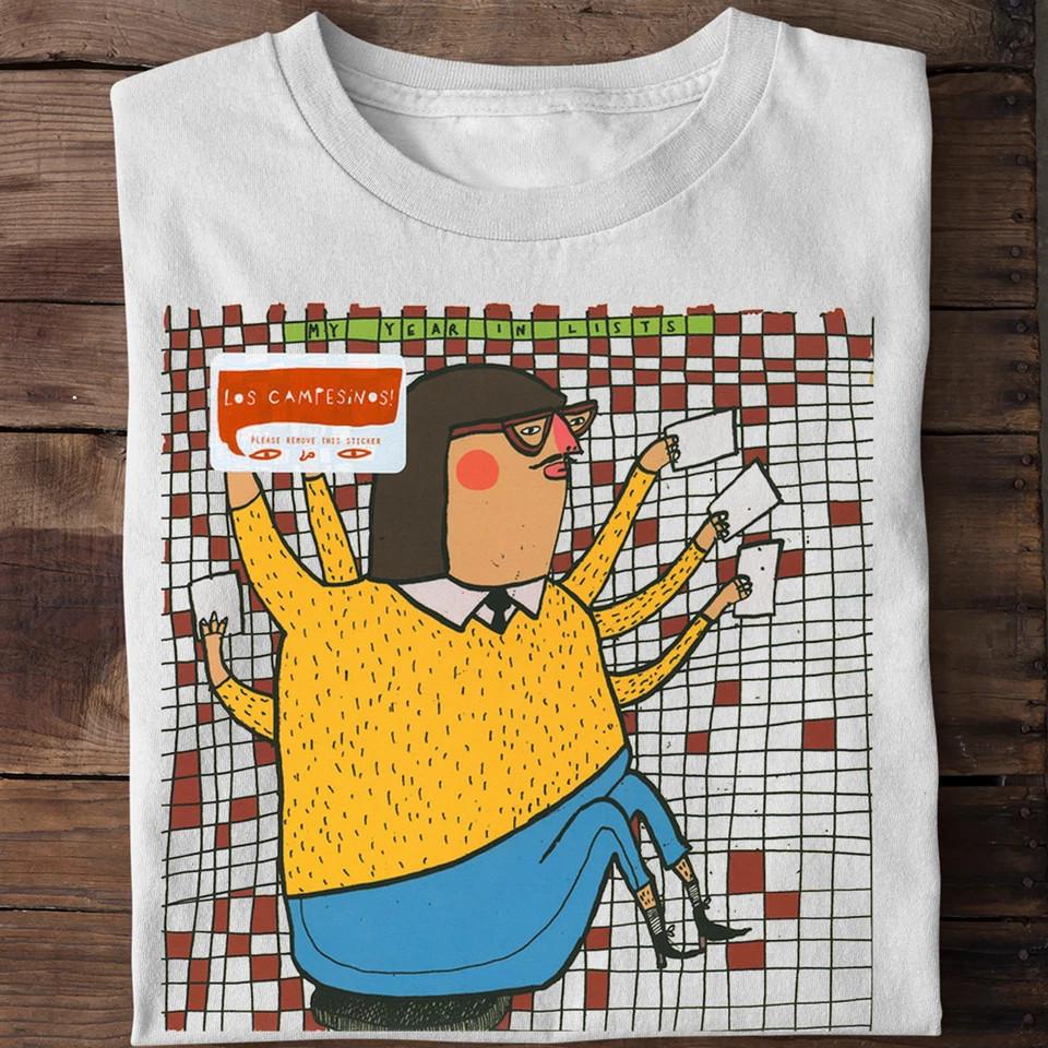 Los Campesinos! My Year In Lists White Cotton Size S-5XL Unisex T-Shirt S
