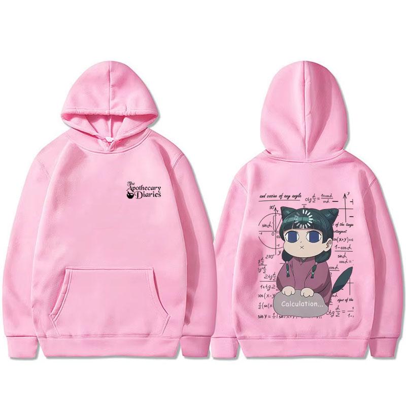 Anime The Apothecary Diaries Maomao Print Hoodie Men Women Casual Vintage Hooded Sweatshirt Male Oversized Fleece Cotton Hoodies