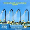 5m Thickened 9/12 Tubing Misting Irrigation Kit 20cm Adjustable Universal Brass Spray Nozzle Garden Watering System