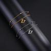 Cazador Barcelona Flower Bracelet Stainless Steel Smile Leaves Bow Tie Planet Charm Double Layer Beads Chain for Women Jewelry