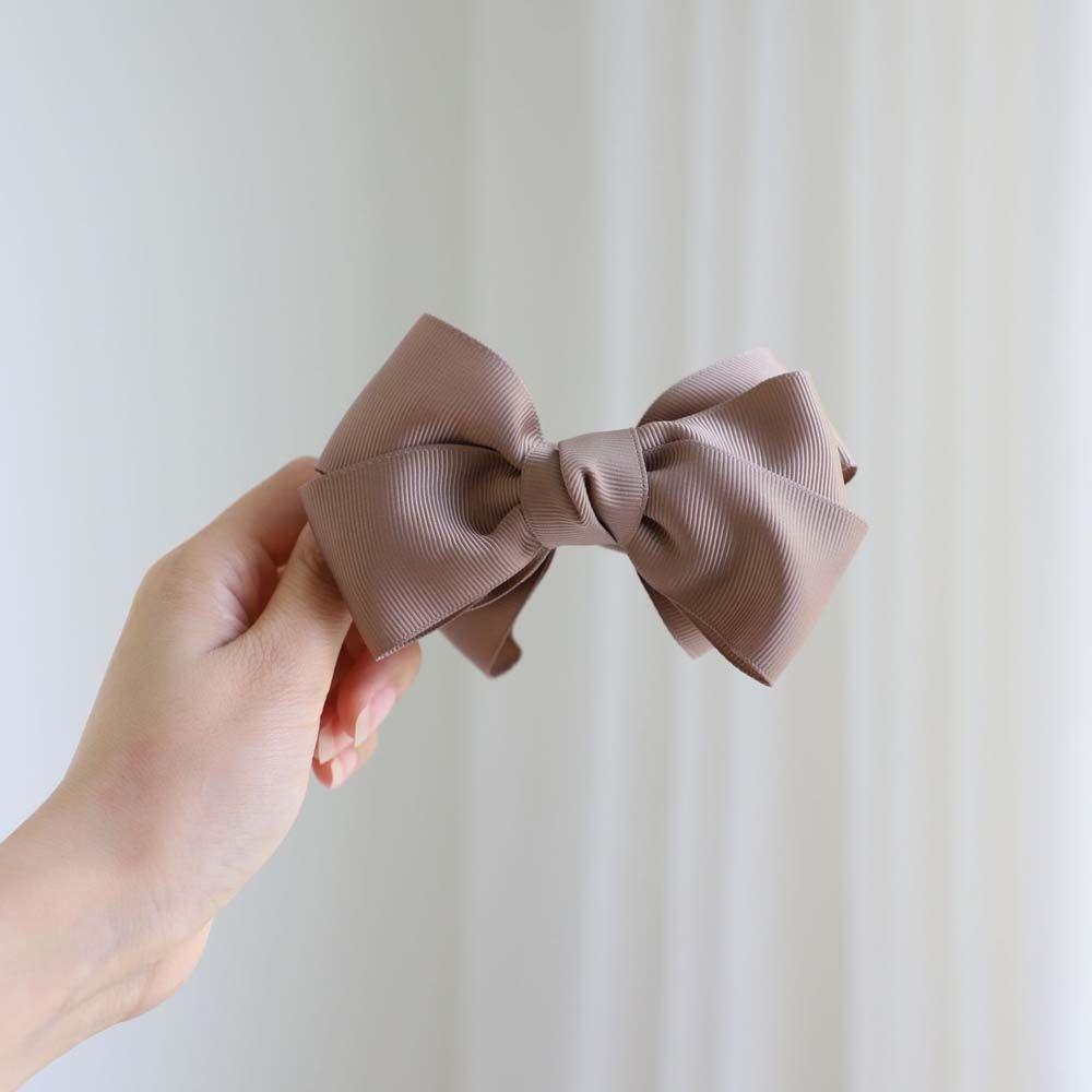 Bow Temperament Ponytail Holder Headwear Banana Clip Korean Style Vertical Clip Women Hair Clip
