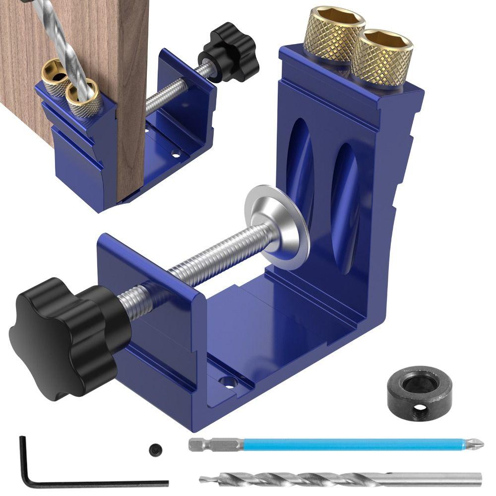 Inclined Hole Pocket Hole Jig Adjustable Hole Positioner Joint Locator  Furniture Making