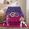JoJo's Bizarre Adventure Flanelldecke mit Aufdruck, Cartoon-Figuren für das Sofa, Bequeme Schlafzimmerdecke, Reisedecke_LIAN