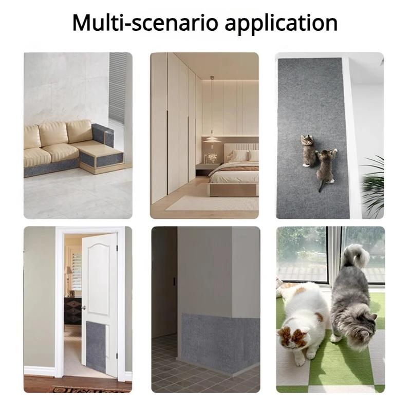Cats Scratching Post Cats Accessories Friction Climbing Frame Self Adhesive Carpet Anti-Scratch Sofa Protector Tree for Cats
