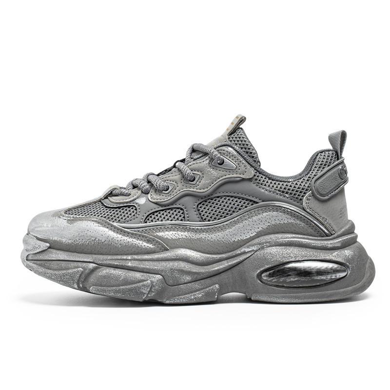 Autumn new thick-soled heightening dad shoes breathable and comfortable casual sports shoes