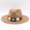 Sun Big Brim Sunscreen Western Women's Outdoor Beach Hat Sun Hat Cowboy Straw Hat