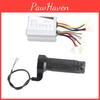 500w Brushed 24v Broken Controller Line Electroplate Throttle Grip Set For Electric Bike