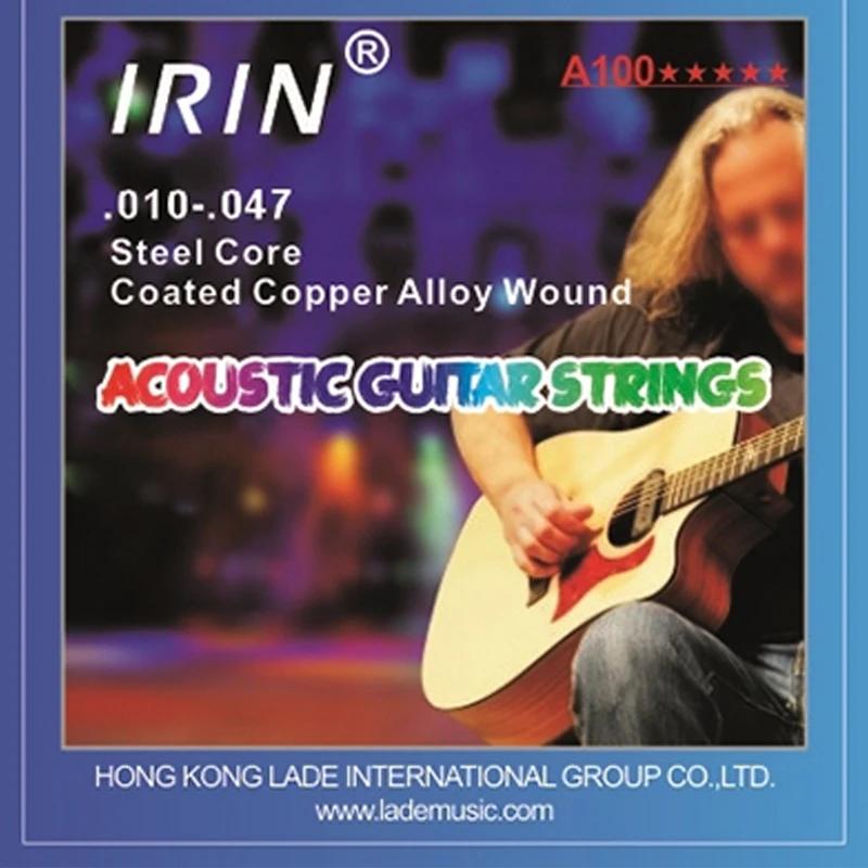 IRIN Acoustic Guitar Strings Stainless Steel Wire Rustproof Guitarra Strings Acoustic Guitar Portable Accessories