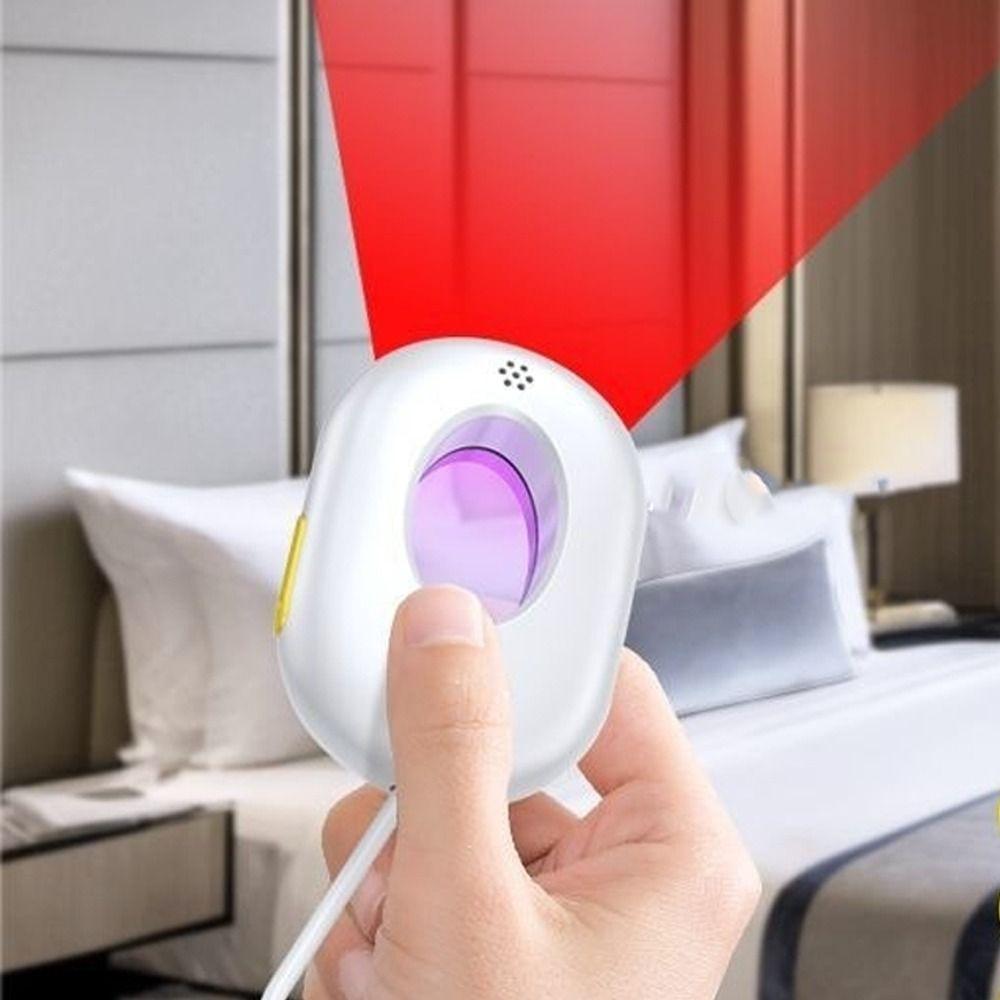 Mini Infrared Signal Detector LED Light Security Alarm Detector Anti-Peeping Detector  Office