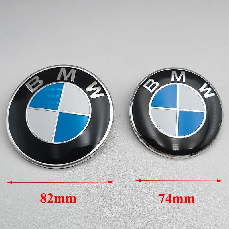 7-teiliges BMW Emblem Set 82mm 74mm 45mm 56mm 68mm Auto Front Motorhaube Logo Heckklappenplakette Radnabenkappen Aufkleber Lenkrad