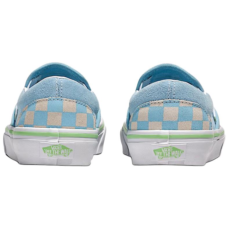 Vans Classic Slip-On Checkerboard - Crystal Blue Unisex Sneakers Pink VN000D6YCAU