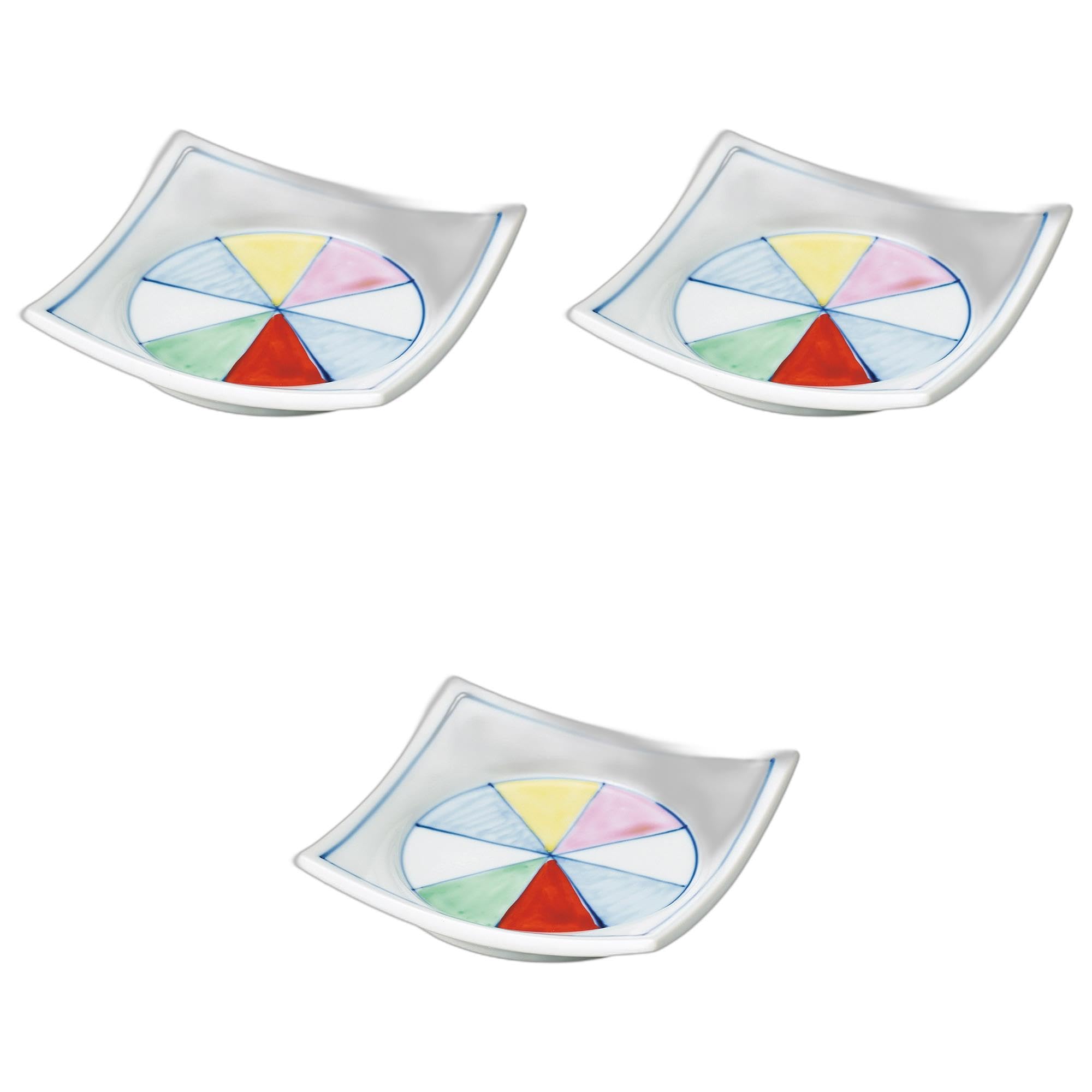 

Setomonohonpo Set of 3 Square Plates with Different Designs x x Ceramic Square Plates (Setomonohonpo) [11.5 11.5 2.5cm]