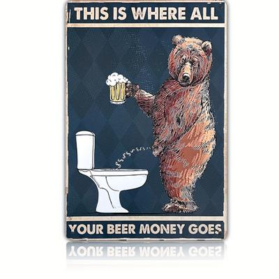 1pc Vintage Metal Tin Sign Funny Poster Bar Sign for Bar Room Decor for Bedroom Bar Store Decor Coffee Vintage Sign Gift