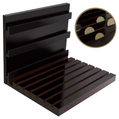 Suporte de Exibição de Moedas Rack de Exibição de Moedas Comemorativas de Madeira Prateleira Versátil para Moedas Suporte de Moedas Organizador de Mesa Para Colecionadores