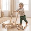 Wheeled Push-Pull Toddler Walking Aid Adjustable Speed Height Hand Push Aid  Indoor Play