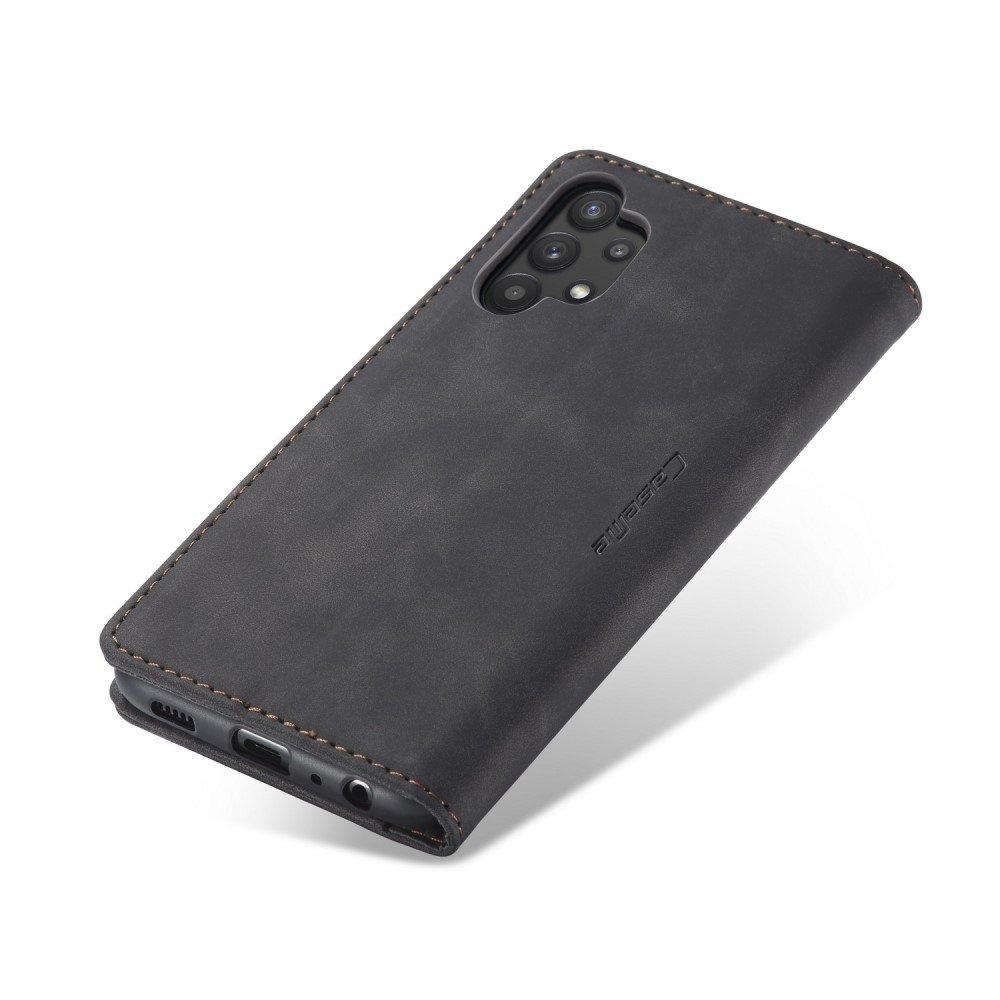 CASEME Case for Samsung Galaxy A32 5G, Leather Wallet Case, Black