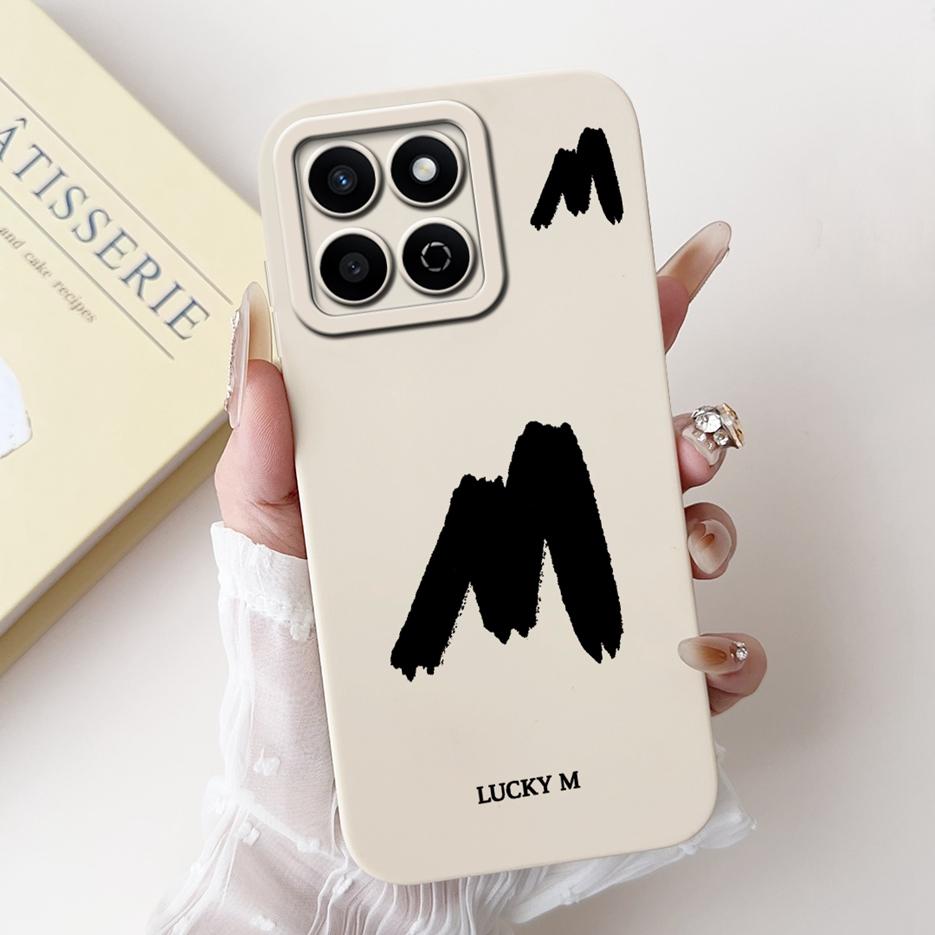 For Honor X7C Case ALT-LX2 Cute Lucky Letters Cover Shockproof Soft TPU Phone Case For Honor 200 Smart HonorX7C Back Cover Coque