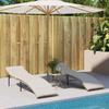 Sun Lounger with Cushion Beige 55 X 199 X 50 Cm Poly Rattan