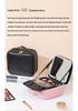 High-Grade LED Mirror Travel Makeup Bag for Women: Portable, Large Capacity, and Compartmentalized for Brushes