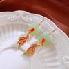Steel Fun New China-Chic PingAn Buckle Koi Earrings Female Design Light Luxury Traditional Earrings Jewelry Accessories