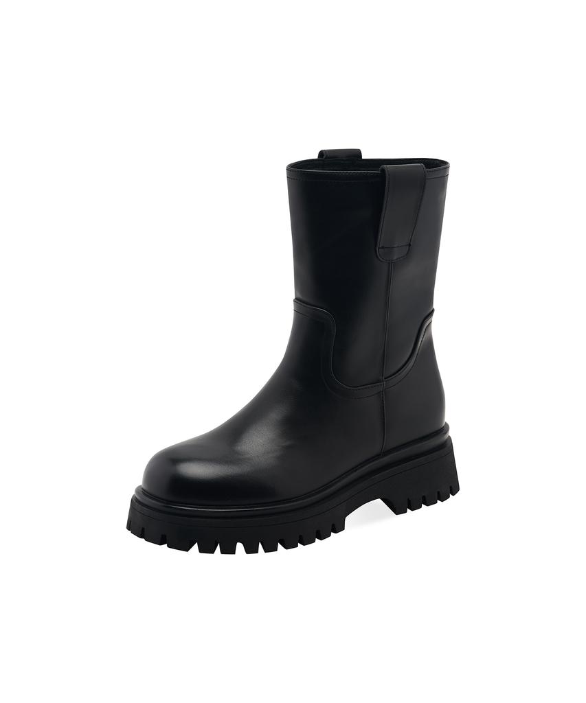 Spur Ivy Platform Mid-Calf Boots 5Cm -Sa9053 (2Color)