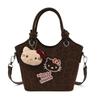 Cartoon Hello Kitty Pu Shoulder Bag With Pockets For Daily Use