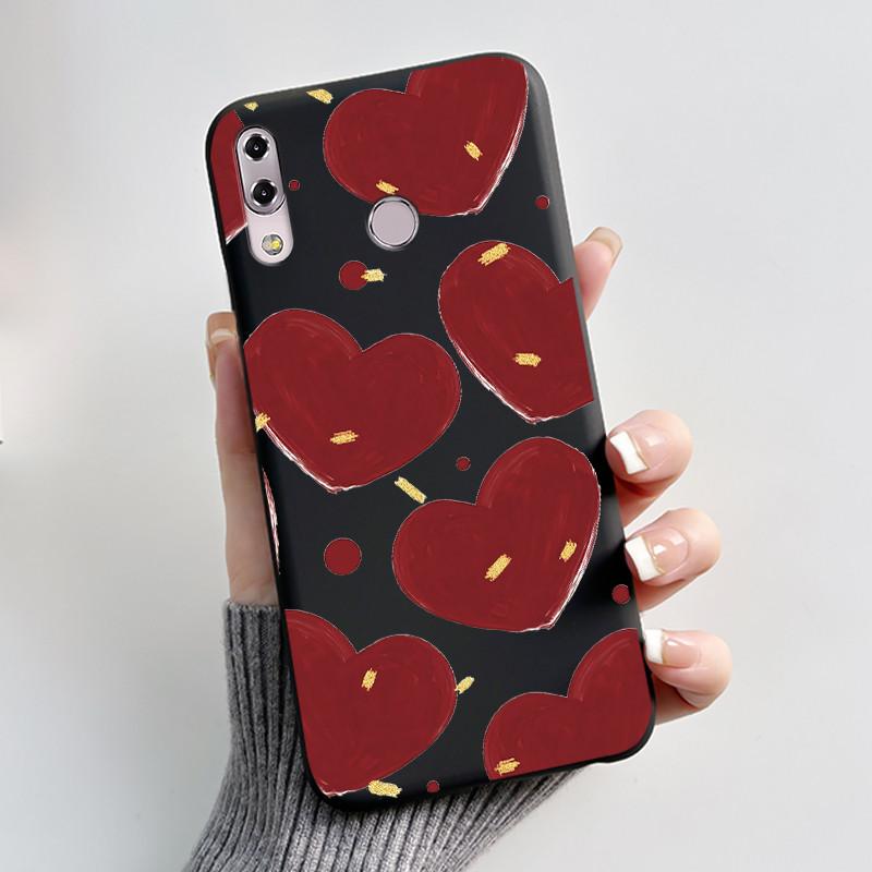 Case For Asus ZenFone 5 5z ZS620KL ZE620KL Capa Coque Cute Cartoon Printing Shell Protective Cover Soft Silicone Black Casing