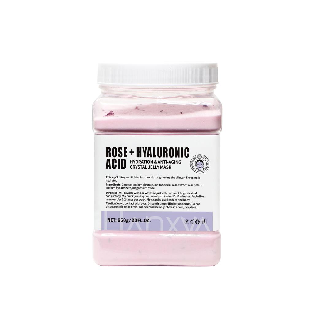 All Natural English Rose Petal Soft Mask Powder - 650g Crystal Jelly Moisturizing Formula