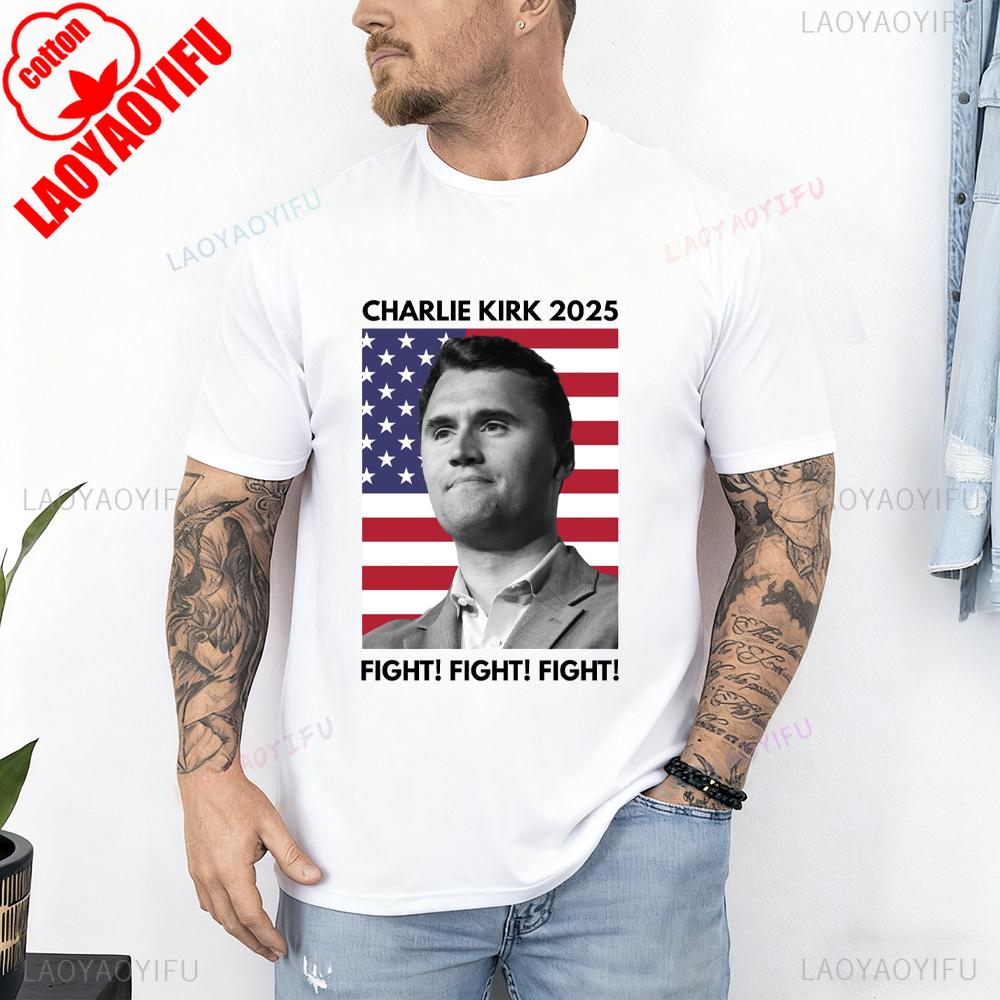 A True Patriot Charlie Kirk Shirt Rest in Peace Charlie Kirk 19932025 Thanks for The Memory Graphic T Shirts Woman Man Cotton