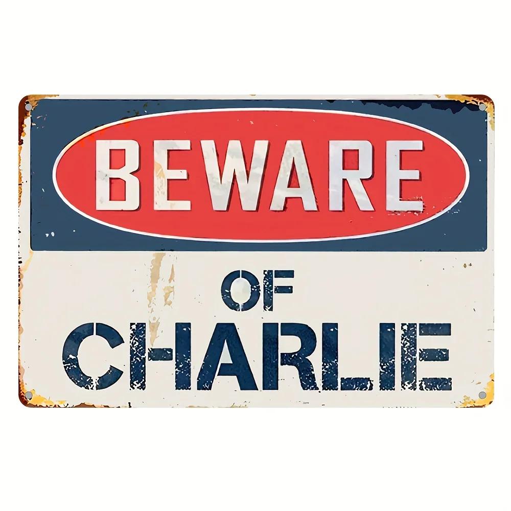 Exclusive Vintage 3D “Beware” Metal Sign - Premium Quality Metal with Eye - Catching 3D Design, Ideal Wall