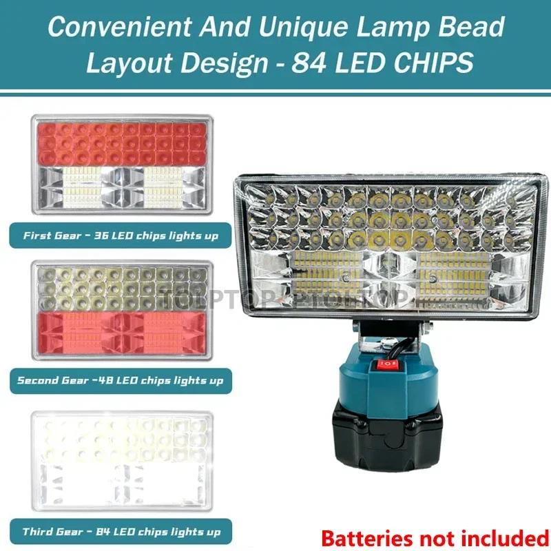 3/5/8 Inch Flashlight LED Work Lights For Makita 18V Li-ion Battery Emergency Light Camping Site Light Lighting Tools