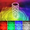 Remote Control Crystal Rose Table Lamp 16 Color Aesthetic Lights Projector Night Light  Home