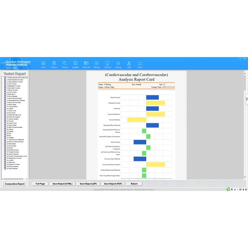 2026 Draagbare AI Nieuwe Cloudversie Kwantum Resonantie Analyzer Gezondheidszorg Kwantum Gezondheidsmachine Bioresonantie Lichaamsscanner Apparaat met Digitale Weergave