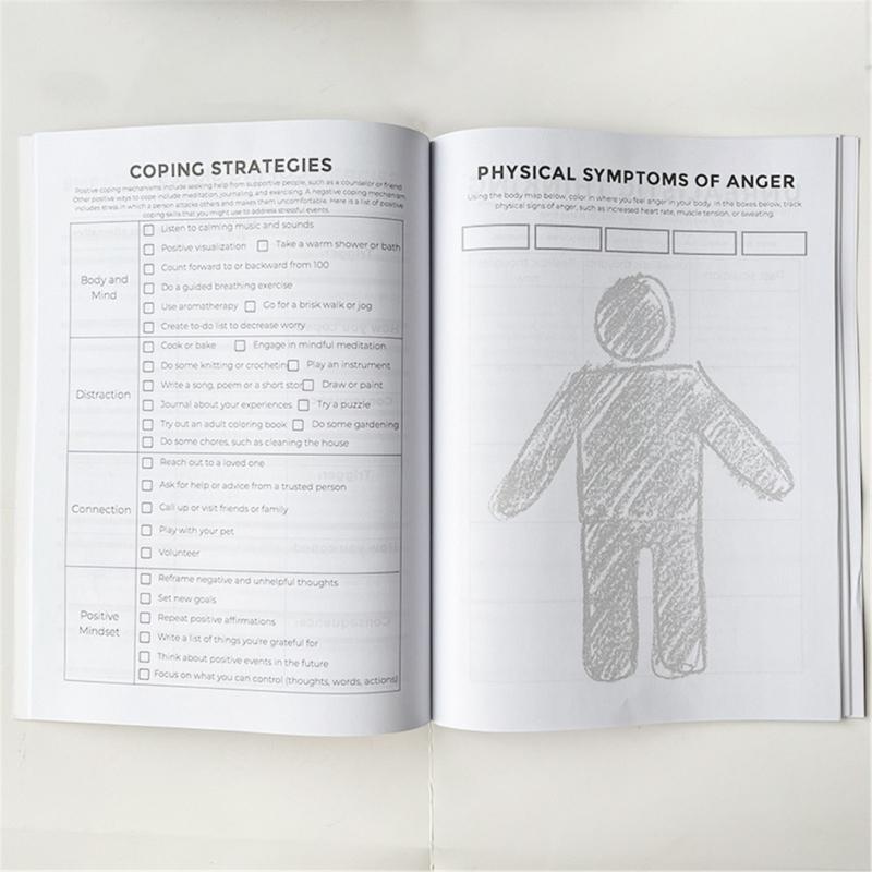 Anger Management Planner For Stress Relief And Emotional Balance Mood Tracking Book
