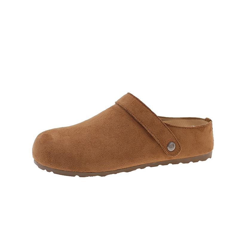 

Ретро сумка-трансформер, тапочки-половинки, женская уличная обувь, осенние новинки, толстая подошва, скрытая платформа, повседневная женская обувь 40 коричневый