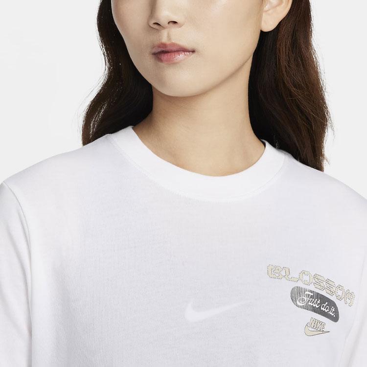 New Nike T Shirts Women's White FJ9761-100