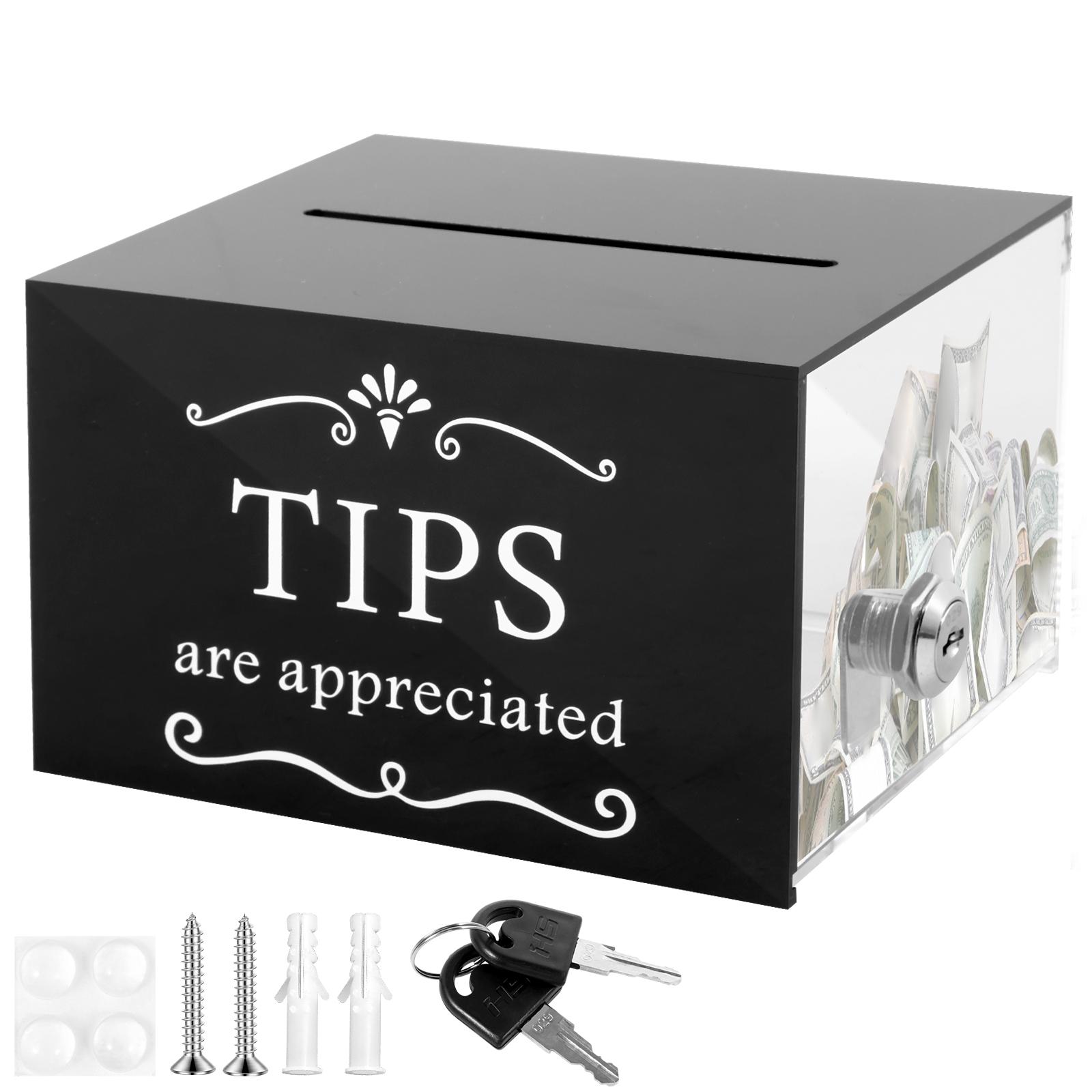 

Ящик для пожертвований Акриловый ящик для бюллетеней Ящик для лотереи с замком Безопасный Надежный Ящик для голосования Портативный Ящик для предложений Ящик для бюллетеней для голосования Новый чёрный