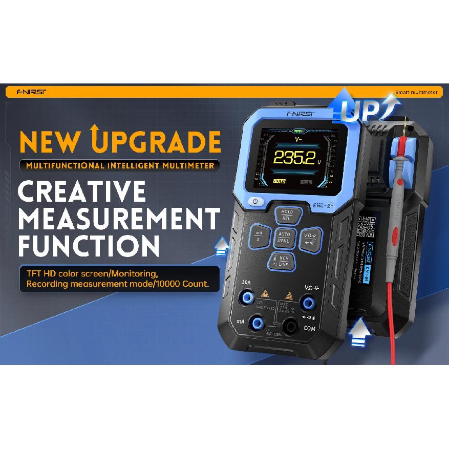 FNIRSI DMT-99 Digital DMM 9999 Counts Smart Professional Tester 1000V 10A True RMS Auto Range AC DC Ohm Hz Capacitance