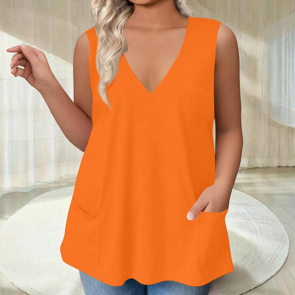 Womens Tank Top Dressy Casual Shirts Summer Loose Fit Camisole Cute Trendy Clothes Sleeveless Blouses