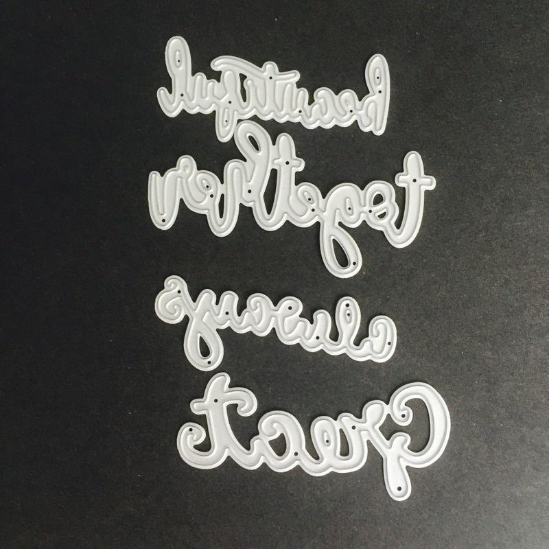 

Чудово Разом Металеві Штампи-Висічки Трафарети Висічка для DIY Скрапбукінгу Альбому Паперової Картки Тиснення