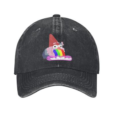 Vintage Gnome Gravity Falls Rainbow Cartoon Baseball Cap Men Women Denim  Outdoor Summer Adjustable Fit Caps Hat