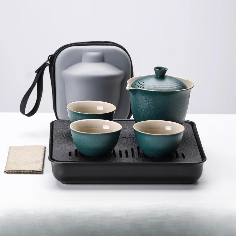 Portable Tea Set Travel Set Personal Use Quick Cup Brewing Teapot Outdoor Camping Tea Drinking Equipment 2025 New