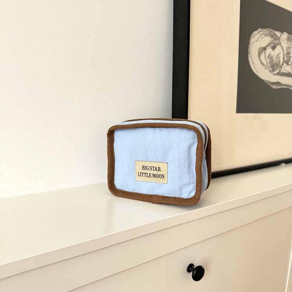 Korean Style Contrast Color Cosmetic Bag Wallet Sanitary Napkin Storage Bag  Earphone